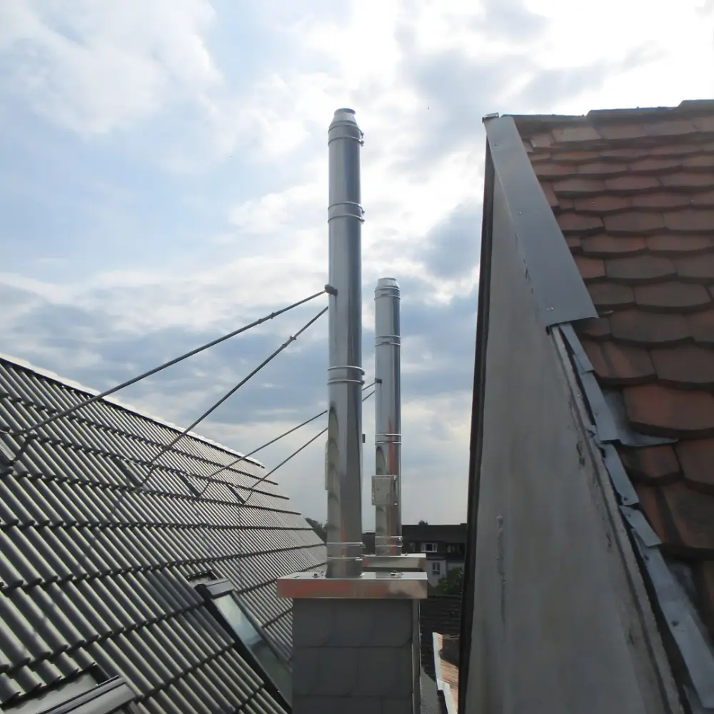 Edelstahlschornsteine nach Höhenberechnung